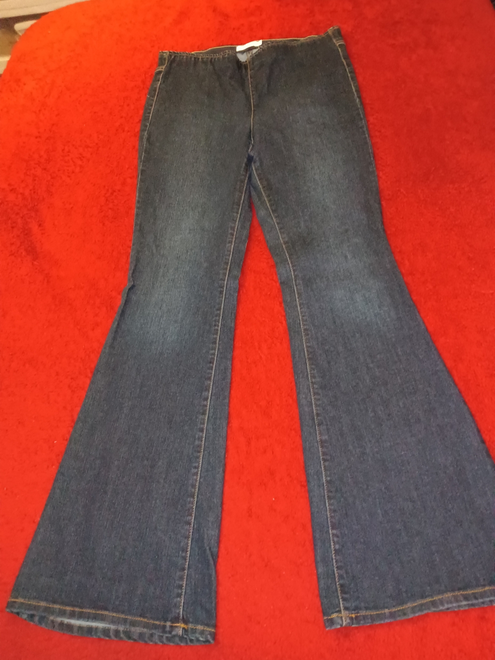 Jessica Simpson Women's Blue Flawless Pull-On Flare Soft Jeans Pants Size 29